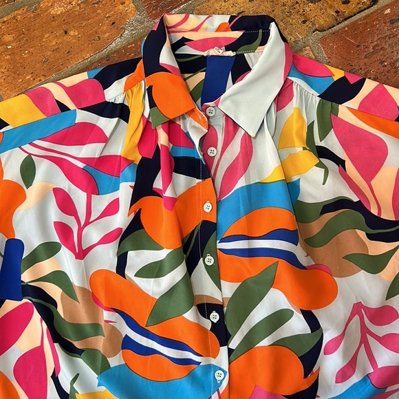 Jodifl vibrant print top szS - Picture 8 of 12